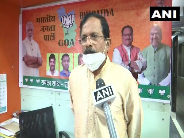 Minister of State (MoS) for Defence Shripad Naik speaking to ANI in Panaji, Goa.