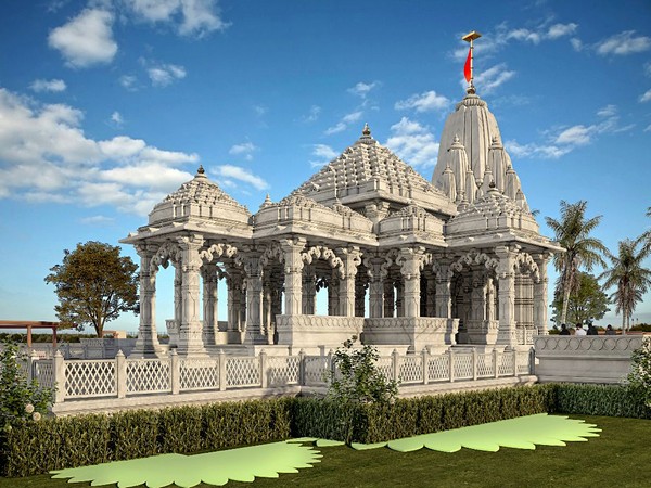 A 3D view of the Shree Parvati temple