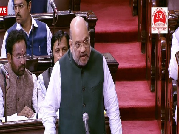 Union Home Minister Amit Shah speaking in Rajya Sabha on Wednesday
