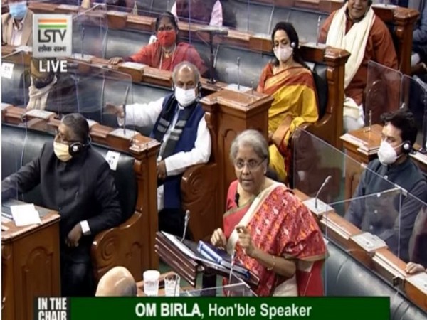 Finance Minister Nirmala Sitharaman in Parliament.