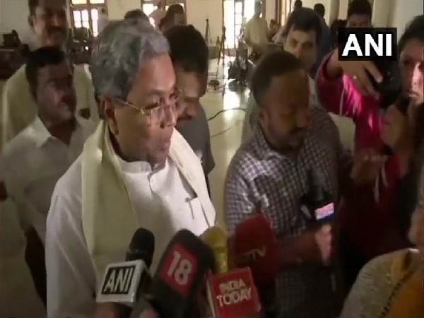 Former Karnataka Chief Minister Siddaramaiah speaking to media in Bengaluru on July 15.
