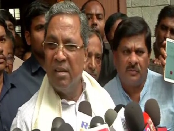 Congress leader Siddaramaiah speaking to media in Bengaluru, Karnataka on July 27.