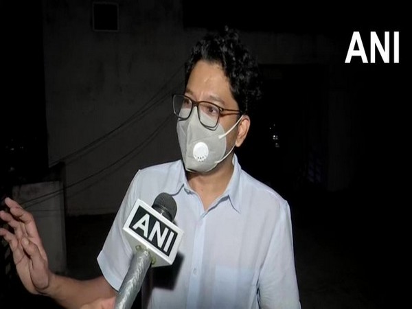 Siddharth Pithani speaking to ANI in Hyderabad on Friday. 