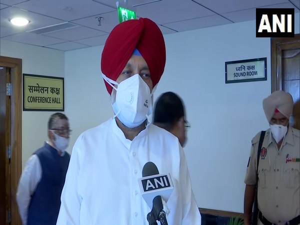 Punjab Health Minister Balbir Singh Sidhu speaking to ANI on Friday. (Photo/ANI)