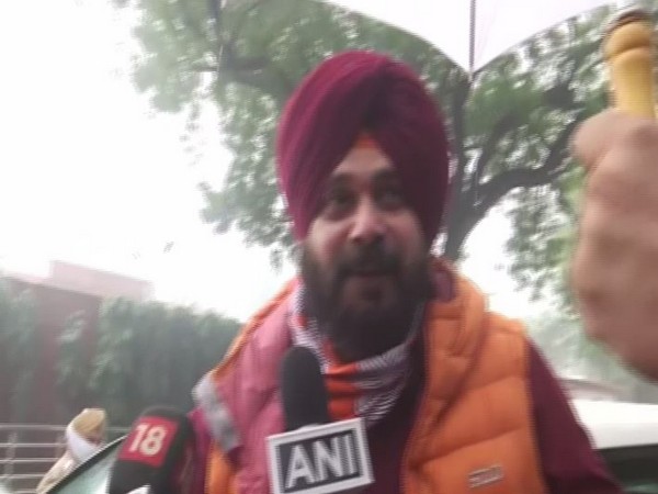 Punjab Congress chief Navjot Singh Sidhu after meeting. (ANI/photo)