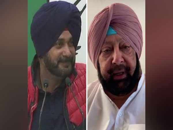 Congress MLA Navjot Singh Sidhu (left) and Punjab Chief Minister Captain Amarinder Singh (right)