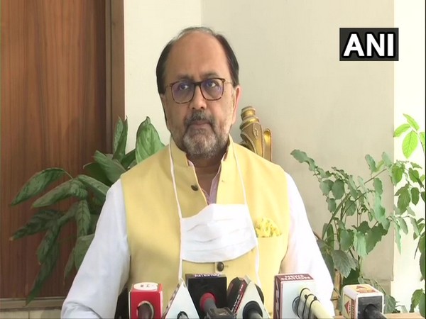 Uttar Pradesh minister Sidharth Nath Singh during a press conference in Lucknow on Thursday. (Photo/ANI)