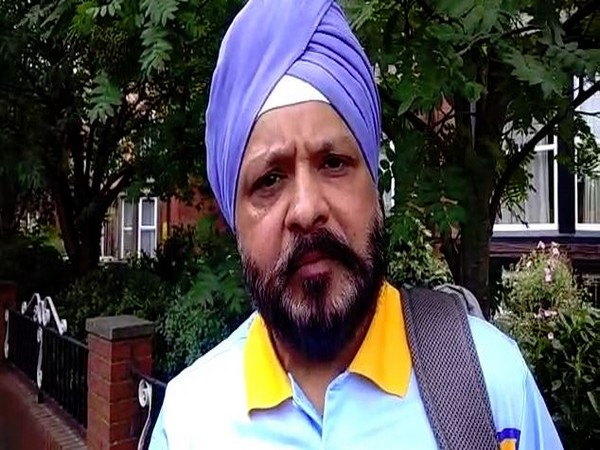 One of the cricket enthusiasts at the India vs Sri Lanka cricket World Cup match in Leeds on July 6