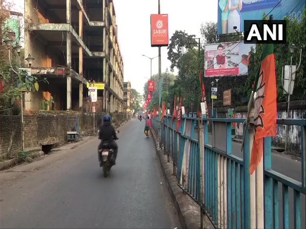 In Siliguri as BJP called a 12-hour bandh on Tuesday. (Photo/ANI)