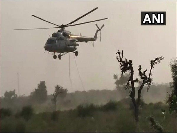 Visual from the exercise underway in Barmer, Rajasthan.  