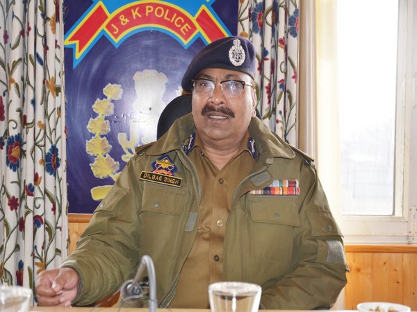 Jammu and Kashmir Director General of Police (DGP), Dilbag Singh at a review meeting on Thursday.