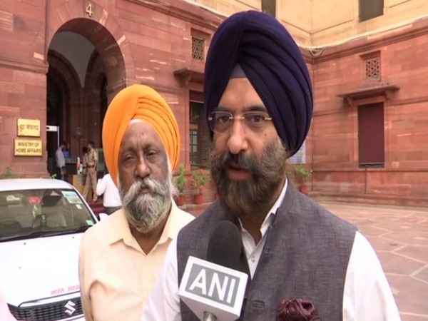 Siromani Akali Dal leader Manjinder Singh Sirsa speaking to ANI in New Delhi on Monday. Photo/ANI