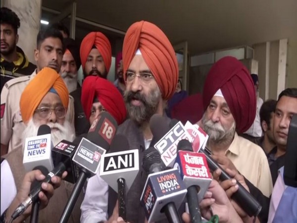 Manjinder Singh Sira speaking to reporters in New Delhi on Thursday. Photo/ANI