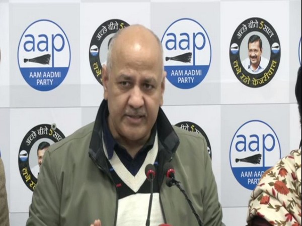 Manish Sisodia speaking to reporters in New Delhi on Wednesday. Photo/ANI