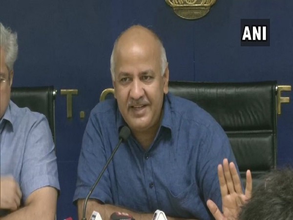 Deputy chief minister of Delhi, Manish Sisodia speaking to media in New Delhi on Thursday. Photo/ANI