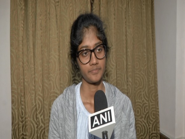 Fathima Latheef's sister Aisha talking to ANI on Thursday. Photo/ANI