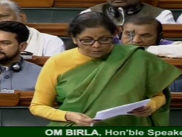 Finance Minister Nirmala Sitharaman speaking in the Lok Sabha on Wednesday.