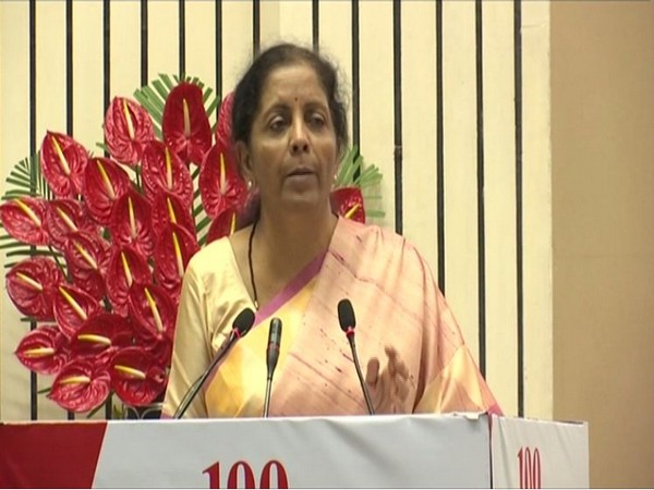 Finance Minister Nirmala Sitharaman speaking at an ASSOCHAM event in New Delhi on Friday. Photo/ANI