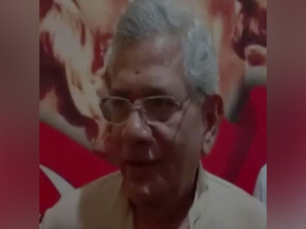 CPI (M) general secretary Sitaram Yechury talking to ANI in Patna on Tuesday