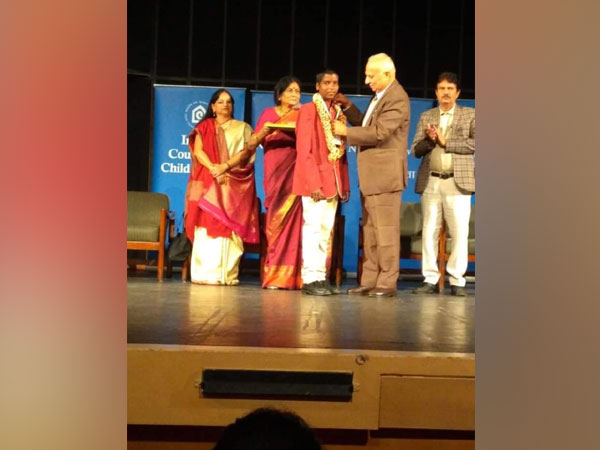 File photo of Situ Mallick while receiving felicitation by Indian Council for Child Welfare. 