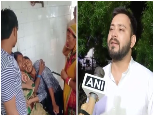 RJD leader Tejashwi Yadav conveyed deepest condolences to the families of the deceased. (Photo/ANI)