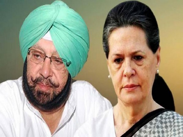 Punjab Chief Minister Captain Amarinder Singh (left) with Congress interim President Sonia Gandhi (Photo/ANI)