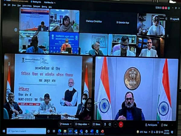 Visuals from the webinar. (Photo/ANI)