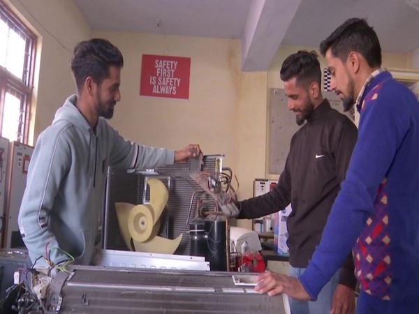 A visual from ITI Rajouri where youths are getting skills to become employable. (Photo/ANI)