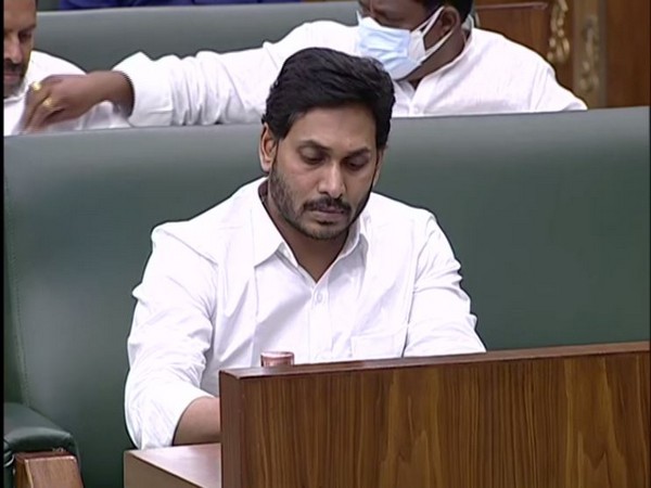Andhra Pradesh Chief Minister Jagan Mohan Reddy during the Budget Session (Photo/ANI).