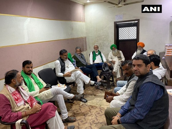 A visual from SKM's meeting in Delhi on Saturday. (Photo/ANI) 