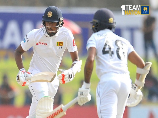 Sri Lanka finished at 227/7 after the end of play on the second day of the first Test against New Zealand. (Photo/Sri Lanka Twitter)