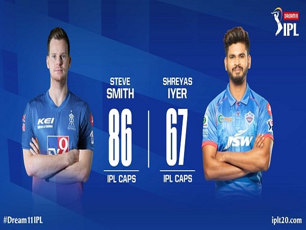 RR skipper Steve Smith and DC captain Shreyas Iyer (Image: Indian Premier League's Twitter )