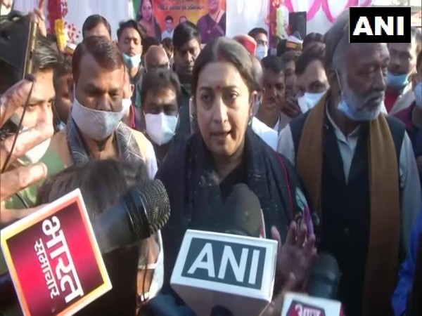 Smriti Irani, Lok Sabha MP from Amethi speaking to ANI on Friday. (Photo/ANI)