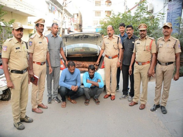 Two arrested and 137 kg red sandalwood seized in Telangana by the police 