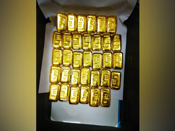 Smuggled gold seized by custom officials at Rajiv Gandhi International Airport in Hyderabad.