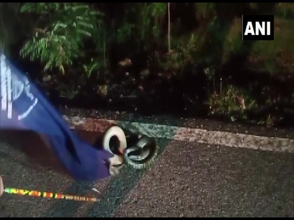 Snake resuced in Ganjam district of Odisha on Thursday. (Photo/ANI)