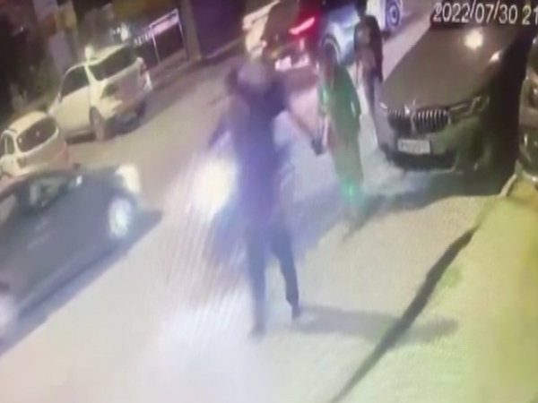 Still fom CCTV footage of the incident (Photo/ANI)