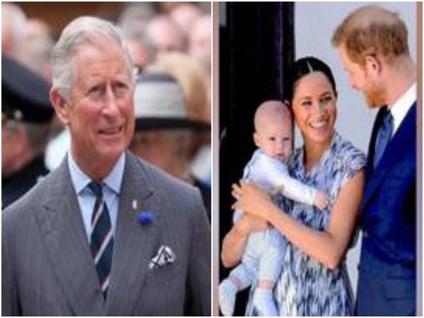 Prince Charles, Prince Harry and Meghan Markle with son Archie