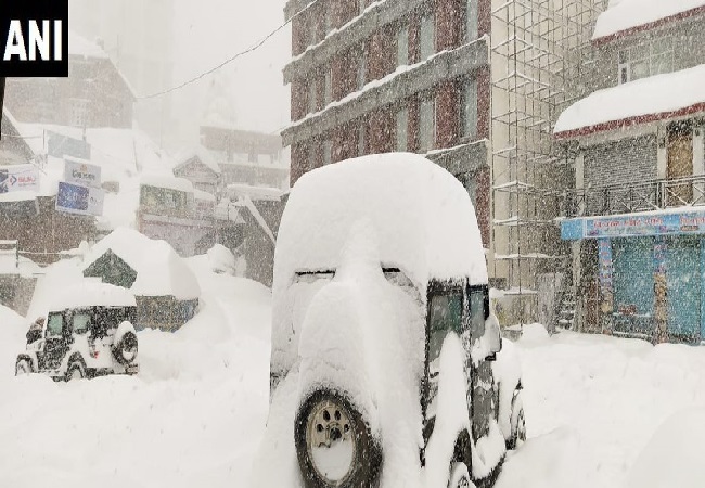 A visual from Shimla in Himachal Pradesh on Wednesday. 