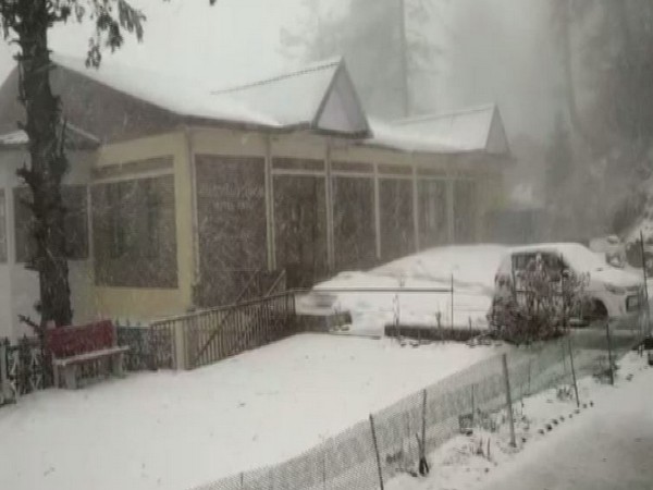 Narkanda in Shimla District received snowfall on Saturday 
