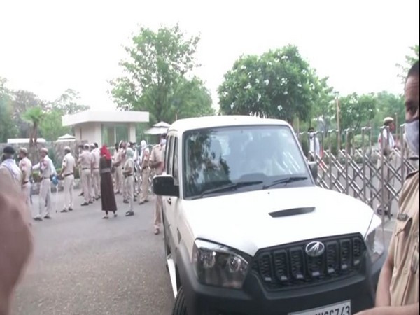 Photo from Rajasthan SOG's visit to the resort in Manesar on July 17.