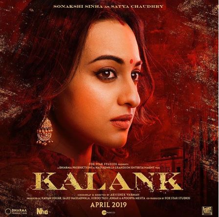 Sonakshi Sinha's look from 'Kalank,' image courtesy: Instagram