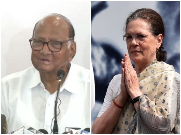 NCP chief Sharad Pawar and Congress president Sonia Gandhi. 