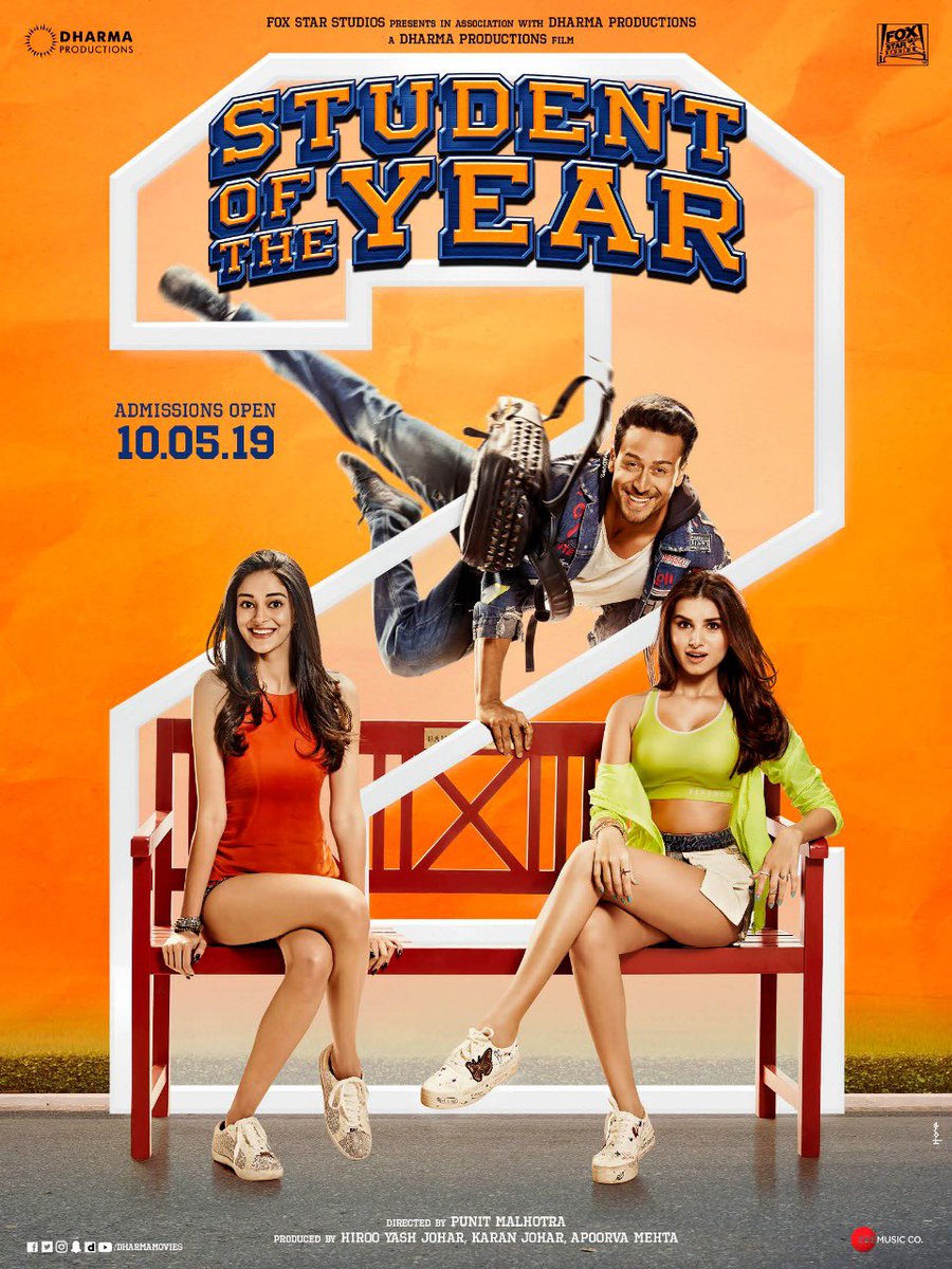 'Student Of The Year 2' poster, Image courtesy: Twitter