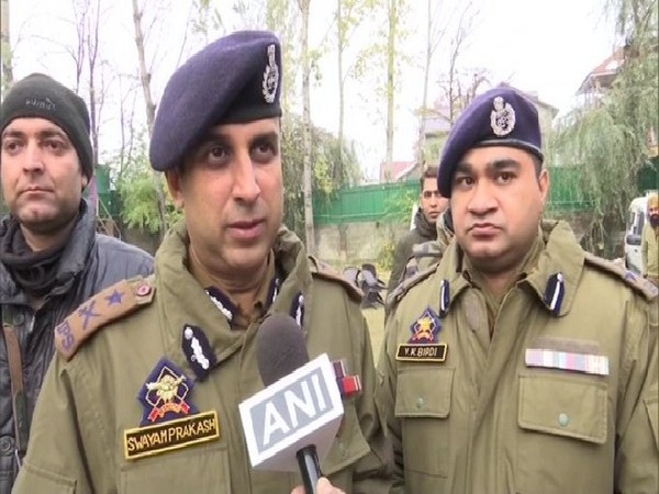 IGP Kashmir, SP Pani speaking to ANI on Tuesday.
