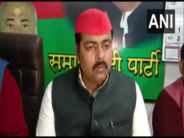 SP leader Ashutosh Sinha speaking to ANI on Saturday. (Photo/ANI)