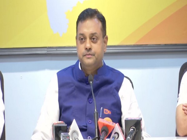 BJP spokesperson Sambit Patra speaking to reporters on Monday in Mumbai. Photo/ANI