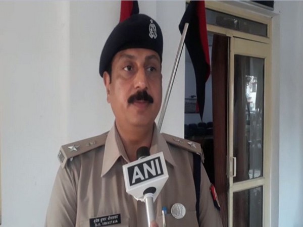 SP City Brijesh Srivastava speaking to ANI in Prayagraj on Sunday. Photo/ANI