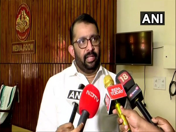 P Sreeramakrishnan speaking to reporters in Kerala on Friday. Photo/ANI
