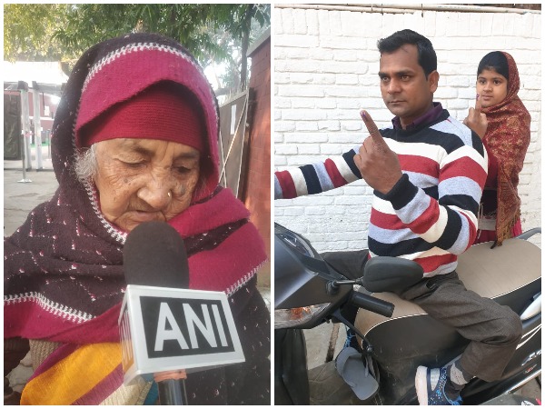 Visuals from different polling stations in Delhi